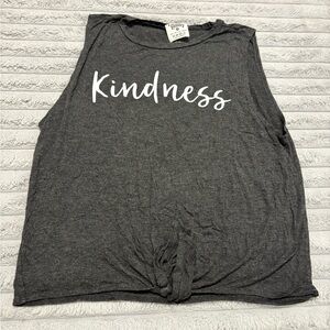 Dirtee Laundry “Kindness” Graphic Muscle Tank – Size M